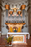 <center>Eglise de Sainte Marguerite.</center>Il est constitué deux claviers, le « grand-orgue » et le « positif » et une pédale.