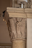 <center>Eglise de Sainte Marguerite.</center>Les chapiteaux du choeur illustrent divers épisodes du martyre de Sainte Marguerite. A droite, un ange.